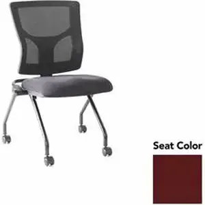 Lorell LLR 6202044 - Conjure Mesh Training Chairs - Forte Port Polyurethane Foam Seat - Mesh Back - 2 / Carton