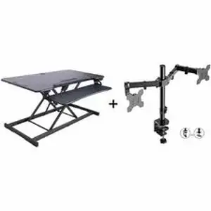 Rocelco, Inc RCL REDRB46DM2 - Rocelco Multipurpose Desktop Riser - 46" Width - Desktop - Black - For Multipurpose