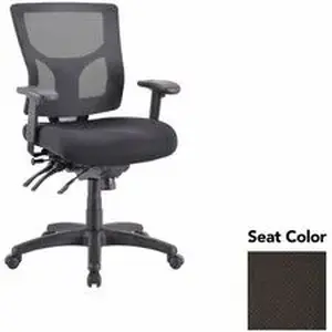 Lorell LLR 6200163 - Multifunctional Mesh Mid-back Executive Chair - Perfection Black Seat - Mesh Back - Mid Back - 1 Each