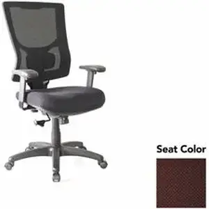 Lorell LLR 6201864 - Conjure High-Back Swivel/Tilt Office Chair - Perfection Burgundy Polyurethane Foam Seat - Mesh Back