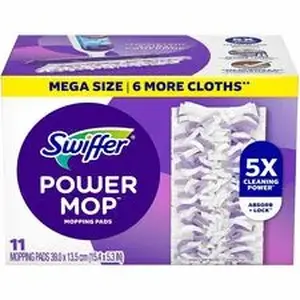 Procter & Gamble PGC 12868CT - Swiffer Powermop Mopping Pads - Purple - 11 Pads/Box - 2 / Carton