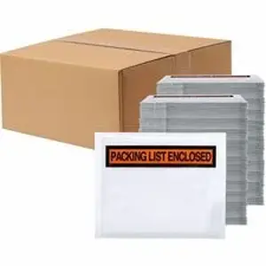 Central National Gottesman LDN XPLRPL4555P - Lindenmeyr Explorer Packing List Envelopes - Packing List - 4 1/2" Width x 5 1/2" Length - Clear - Resin - 1 / Carton
