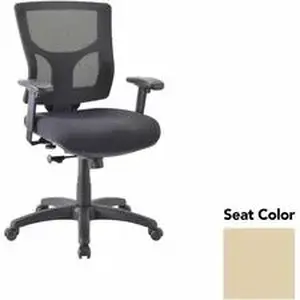 Lorell LLR 62008007 - Conjure Swivel/Tilt Task Chair - Dillon Buff Seat - Mesh Back - Mid Back - Armrest - 1 Each