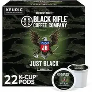 Keurig GMT 0547 - Black Rifle K-Cup Just Black Coffee - Compatible with Keurig K-Cup Brewer - Medium - 22 / Box