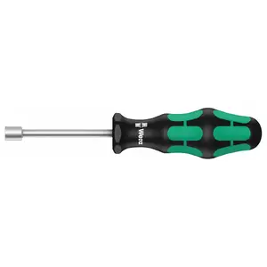 Wera 05029501001 - Kraftform Plus 395 HO 3/16 Professional Nutdriver 2 25/32 inch Shaft