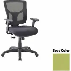 Lorell LLR 62008009 - Conjure Swivel/Tilt Task Chair - Dillon Apple Green Seat - Mesh Back - Mid Back - Armrest - 1 Each