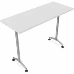 Specialt SCT ZT75BHMSWH8 - Special-T ZIA Series Training Tables Collection - Rectangle Top - Powder Coated T-shaped Base x 24" Table Top Width x 60" Table Top Depth - 42" Height - Training - White