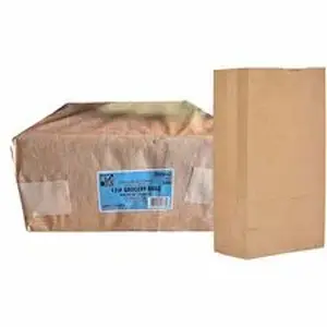 Ajm Packaging Corp. AJM GBN112G5CEHE - AJM Paper Grocery Bags - Natural Kraft - Paper - Grocery, Supplies - 500 / Carton