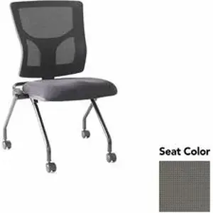 Lorell LLR 6202032 - Conjure Mesh Training Chairs - Expo Fog Polyurethane Foam Seat - Mesh Back - 2 / Carton