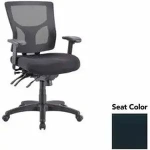 Lorell LLR 6200149 - Multifunctional Mesh Mid-back Executive Chair - Insight Ebony Seat - Mesh Back - Mid Back - 1 Each