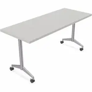 Specialt SCT ZIAT05MSGR6 - Special-T ZIA Series Training Tables Collection - Rectangle Top - Powder Coated T-shaped Base x 24" Table Top Width x 72" Table Top Depth - 29" Height - Training - Gray