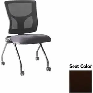 Lorell LLR 62020105 - Conjure Mesh Training Chairs - Canyon Nightfall Polyurethane Foam Seat - Mesh Back - 2 / Carton