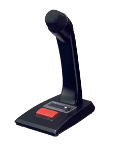 Toa PM-660U - Desktop Paging Microphone-600 Ohms-Balanced-Ptt Switch-6' Unterminated 4-Conductor Cable