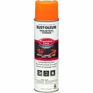 Rust-oleum Corporation RST 203036 - Industrial Choice White M1800 Marking Paint Spray - Aerosol - Fluorescent Orange - 1.06 lb - 1 Each