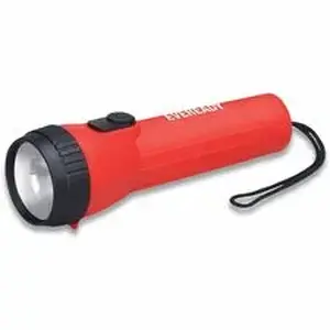 Energizer EVE L25IN - Eveready L25IN Industrial LED Flashlight - LED - 25 lm Lumen - 2 x D - Battery - Red - 1 Each