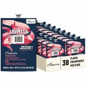 Lavazza LAV 48790 - Freshpack Momento Series Freshpack Coffee - Compatible with Flavia Aroma - Light - Freshpack - Passion - 38 / Carton