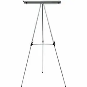 Lorell LLR 43050 - Presentation Easel - Silver - For Presentation - Lightweight