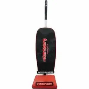 Vacuum America Clean VAC P111 - V.A.C. Battery-Operated Upright Vacuum - Brushroll - 12" Cleaning Width - Carpet, Bare Floor - HEPA - Battery - Battery Rechargeable - 48 V DC - Black, Red