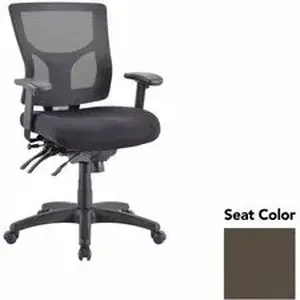 Lorell LLR 62001077 - Multifunctional Mesh Mid-back Executive Chair - Dillon Java Seat - Mesh Back - Mid Back - 1 Each