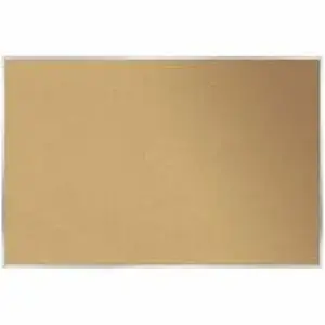 Ghent Manufacturing, Inc GHE AK47 - Ghent Traditional Natural Cork Bulletin Board - 48.46" Height x 87.90" Width x 0.56" Depth - Natural Natural Cork, Fiberboard Surface - Satin Aluminum Frame - 1 Each