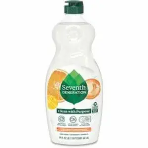 Seventh Generation SEV 44985 - Free/Clear Natural Dish Liquid - For Dish - Liquid - 19 fl oz (0.6 quart) - Free & Clear, Clementine Zest & Lemongrass Scent - 1 Each - Petroleum Free, Hypoallergenic, Non-toxic, Bio-based, Fragrance-free, Gluten-free, Phosphate-free - Clear
