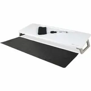 Acco Brands QRT Q090F01 - Quartet Dry-Erase Desktop Computer Pad - 21" (1.7 ft) Width x 7.7" (0.6 ft) Height - White Painted Steel Surface - Desktop - Magnetic - Stain Resistant, Ghost Resistant - 1 Each