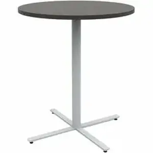 Safco Products SAF JN36RDX42ANT - Safco Jurni Bistro Table with Round Top - Round Top - Textured, Powder Coated Base - Modern Style - 36" Table Top Diameter - 42" Height - Cafeteria - Assembly Required - Asian Night - Laminate Top Material - 1 Each