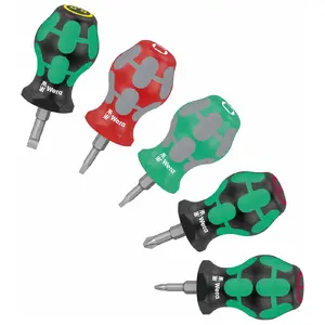 Wera 05008872001 - Stubby Set of 5 Screwdrivers - Compact & Versatile
