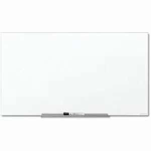Acco Brands QRT Q17147F02IMW - Quartet InvisaMount Anti-Glare Dry-Erase Board - 72" (6 ft) Width x 48" (4 ft) Height - White Glass Surface - Magnetic - Anti-glare, Non-absorbent, Stain Resistant, Ghost Resistant, Scratch Resistant, Dent Resistant - 1 Each