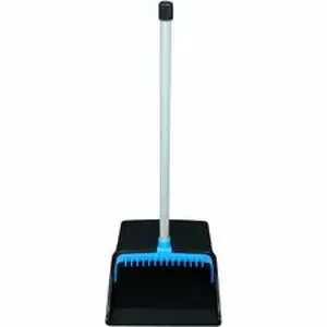 Genuine Joe GJO 85236 - Joe Lobby Dust Pan - 11.50" Wide - Polyvinyl Chloride (PVC) Handle - Blue, Black - 1