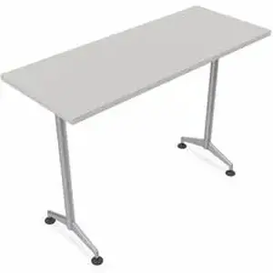 Specialt SCT ZT75BHMSGR8 - Special-T ZIA Series Training Tables Collection - Rectangle Top - Powder Coated T-shaped Base x 24" Table Top Width x 60" Table Top Depth - 42" Height - Training - Gray