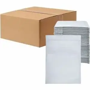 Central National Gottesman LDN XPLRPBM6 - Lindenmeyr Explorer Poly Self-Seal Bubble Mailers - Bubble/Shipping - #6 - 12 1/2" Width x 19" Length - Self-sealing - White - Polyethylene - 1 / Carton