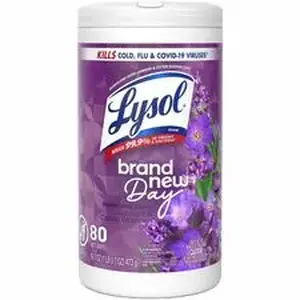 Reckitt Benckiser RAC 56264 - Lysol Disinfecting Wipes - For Multipurpose, Multi Surface - Wipe - Lavender & Cotton Blossom Scent - Recommended For: Virus Remover, Bacteria Remover, Allergen Remover, Dust Mite Remover, Debris Remover, Pet Dander Remover, Pollen Remover, Fungi Remover, Mildew Remover, Mold Remover, Stain Remover - Pre-moistened, Disinfectant - White - 6 / Carton