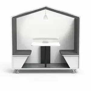 Nook NOK NOOK002 - Huddle - 77" Height x 78" Width x 30.3" Depth - White - 1 Each