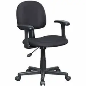 Nusparc NPR FCH300FFFBK - Multi-Task Chair - Fabric Seat Material - Fabric Back Material - 5-star Base - Black - Armrest - 1 Each