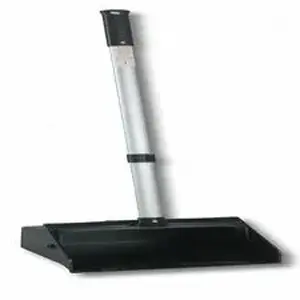 Genuine Joe GJO 85237 - Joe Lobby Dust Pan - 11.50" Wide - Aluminum Handle - Black, Silver - 1 Each