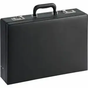 Nusparc NPR BC100ZZBK - Carrying Case (Attaché) Document, Paper, Business Card, Pen - Black - Vinyl Body - 12.5" Height x 17.5" Width x 4" Depth - 1 Each