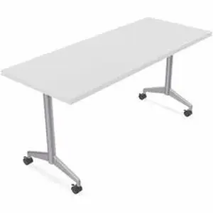Specialt SCT ZIAT01MSWH6 - Special-T ZIA Series Training Tables Collection - Rectangle Top - Powder Coated T-shaped Base x 24" Table Top Width x 48" Table Top Depth - 29" Height - Training - White