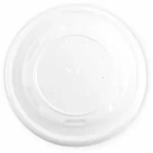 Vegware Ltd VEG VLID115S - Vegware 115-Series Hot Lids - Round - 4.5" Diameter - Crystallized Polylactic Acid (CPLA) - Off White - 500 / Carton