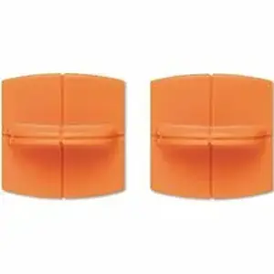 Fiskars FSK 1071224 - TripleTrack Replacement Blade - Straight Edge - Steel - Orange - 2 / Pack