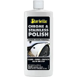 Star Brite 82708 - Chrome & Stainless Polish - Marine Grade Formula - 8 oz