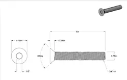 Sea Swivel Inc.-SEA-HDM-BOLT 3/4-5
