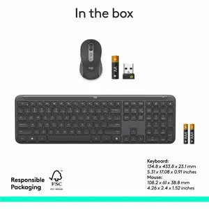 Logitech 920-013271 - SIGNATURE SLIM COMBO MK955 FOR BUSINESS COPILOT EDITION - GRAPHITE - CO
