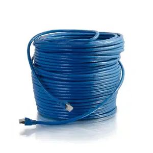 C2g 43167 - 50FT CAT6 SNAGLESS SOLID STP CABLE-BLU