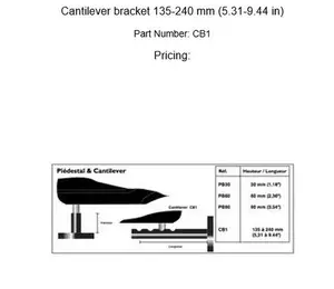 Lowrance CB-1 - Simrad CB1 Cantilever Bracket