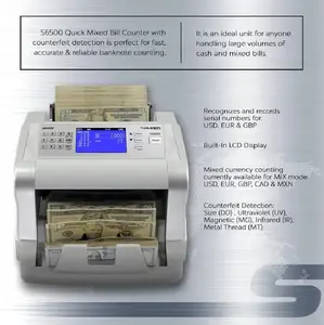 Accubanker ACUS6500 - AccuBank S6500 Bill Counter Machine