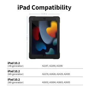 Codi C30705067 - CLEAR RUGGED CASE FOR IPAD 10.2 (GEN 7/8/9) WITH KICKSTAND