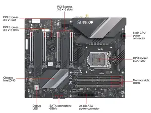 Supermicro MBD-C9Z490-PGW-O - Boards