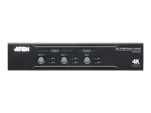 Aten Technologies VM0202HB - 2X2 TRUE 4K HDMI MATRIX SWITCH WITH AUDIO DE-EMBEDDER