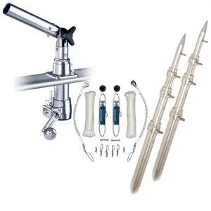 Rupp Marine Z30-TPGN-18T - Rupp Z-30 Top Gun Outrigger Kit w/18' Poles & Complete Single Line Rigging Kit w/Klickers Release Clips